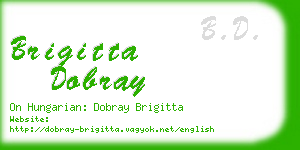 brigitta dobray business card